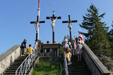 Sankt Crescentius on Tour in Ostheim und auf dem Kreuzberg (Foto: Karl-Franz Thiede)